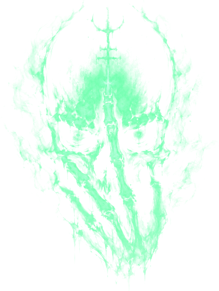 The Dyingpickets Project logo: a green glowing skull